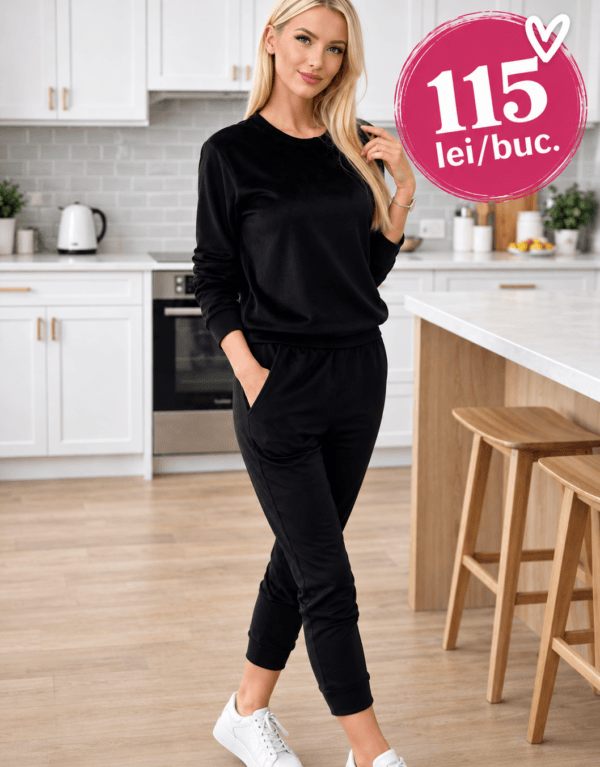 Trening catifea negru, clasic